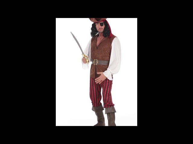 Vídeo relacionado con Boland - Chaqueta pirata para hombre, negra y dorada, chaqueta para hombre, bucanero, corsario, disfraz, carnaval, fiesta de disfraces