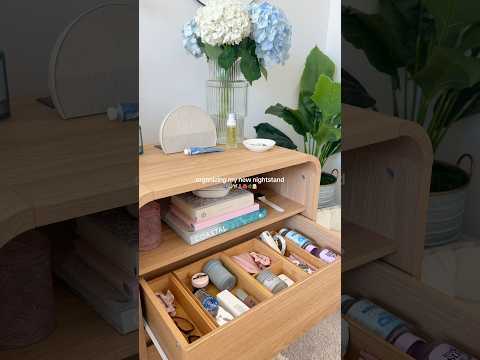 asmr organization🌺⭐️✨ #nightstand #organization #drawer #restock CleanTok #inspo #aesthetic #asmr