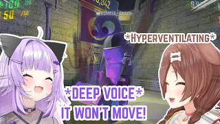 Korone COMPLETELY LOST IT Over Okayu's HILARIOUS Voice Change! 😭🤣 | Hololive Clip