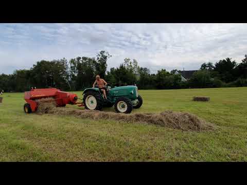 MAN 4N2 Ackerdiesel Heu pressen mit Welger AP 42 - Hay baling Oldtimer