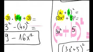 2C Révision 3: Calcul littéral, produits remarquables et équations