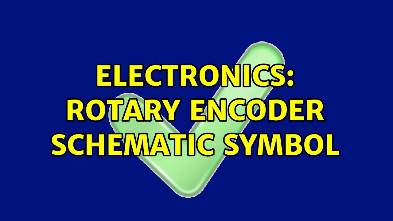 Electronics: Rotary Encoder Schematic Symbol