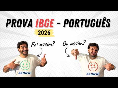 Correção da prova do IBGE 2026 - Língua Portuguesa