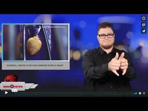 Goodwill wants to return donated purple heart (ASL - 7.9.19)