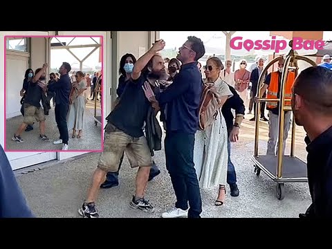 Ben Affleck protects Jennifer Lopez from crazy fan - Gossip Bae