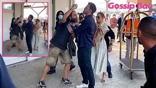 Ben Affleck protects Jennifer Lopez from crazy fan - Gossip Bae