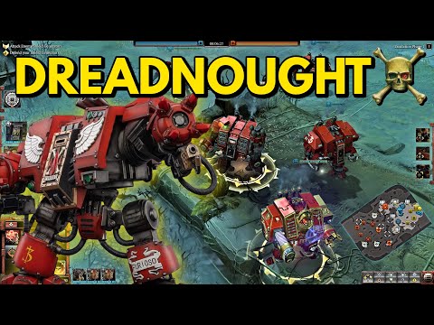 MASSIVE 3V3 BATTLE! Blood Angels DREADNOUGHTS vs Orks - Dawn of War 3