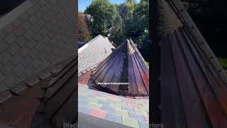 Beautiful copper roof! 😍 #shorts #roof #roofer #roofing #roofershelper #copper #metal #craftsman