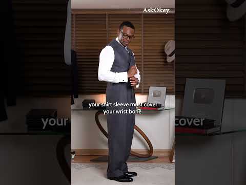 Part of a video titled How long should your shirt sleeves be? #shorts - YouTube