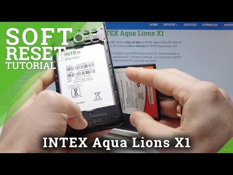 How to Remove Battery in INTEX Aqua Lions X1 - Force Restart / Soft Reset