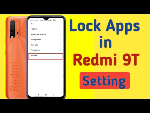 how to lock app in REDMI 9T - redmi 9t me app lock kaise kare - redmi 9t