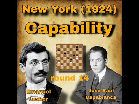 Jose Raul Capablanca vs Emanuel Lasker | round 14 | New York (1924) 🫡🙏♟️ #chess
