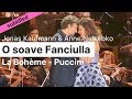 Opera Lyrics - Anna Netrebko & Jonas Kaufmann  ♪ O soave fanciulla (La Bohème, Puccini)