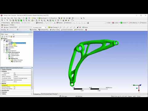 Topology Optimization of a Bell Crank Using ANSYS Mechanical - Part II