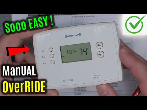 MANUAL Override | Honeywell RTH2510 2410 2300 Thermostat | SET & HOLD Temperature