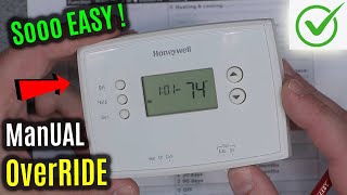 MANUAL Override | Honeywell RTH2510 2410 2300 Thermostat | SET Temperature
