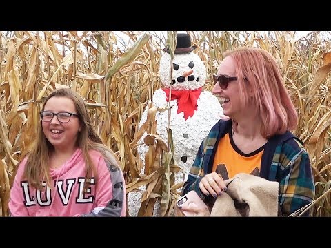Haunted Snowman Corn maze Halloween Prank