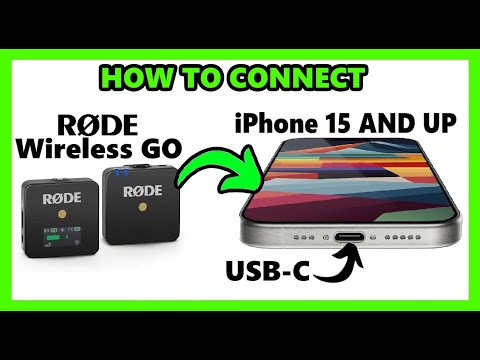 How to Connect RODE Wireless GO Mic to iPhone 15 16 USB-C