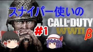 [ゆっくり]スナイパー使いのCODWW2β実況＃1