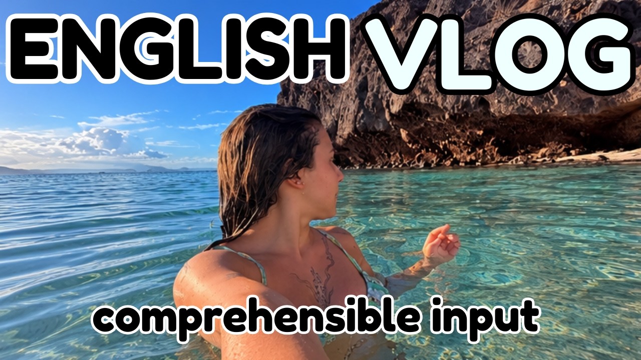 Learn English at the Beach 🏝️ La Paz, Mexico Vlog (Slow English)