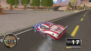 Cars Mater National Wii Walkthrough Part 10 : Race N Chase Races :