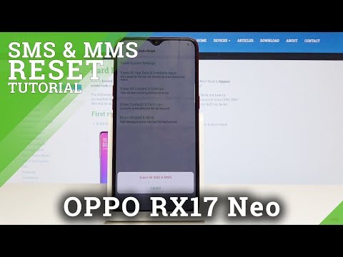 How to Delete SMS and MMS in OPPO RX17 Neo