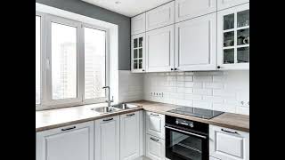 Неоклассическая угловая белая кухня Проект 143 фото 7