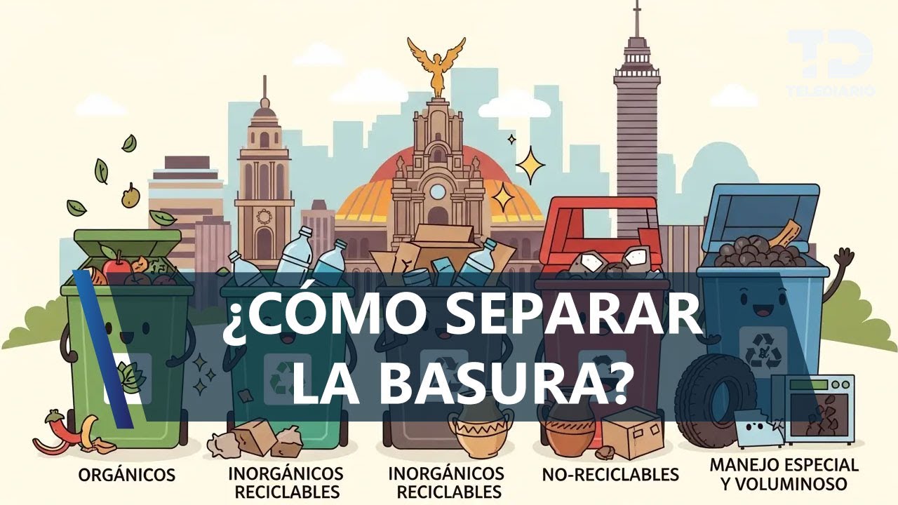 ¿Cómo separar la basura en CdMx? Así debes dividirla por día en 2026