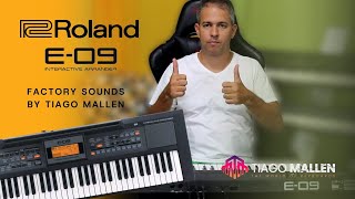 Video thumbnail for ROLAND E-09 INTERACTIVE ARRANGER - (FACTORY SOUNDS) - REVIEW by TIAGO MALLEN #roland #arranjador by Tiago Mallen