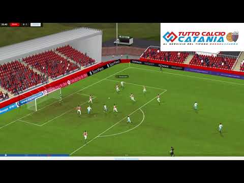 SERIE C 2017/18: Rende - Catania, simulazione partita (azioni salienti)