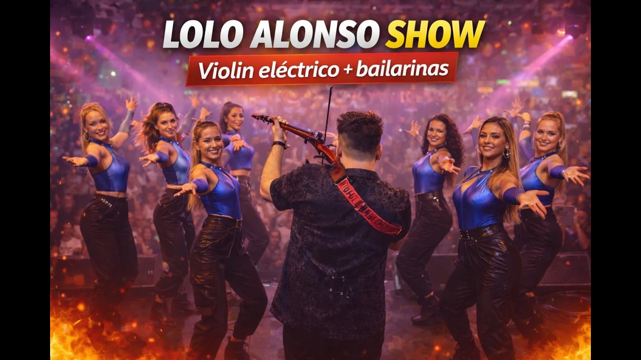 Lolo Alonso show violín y bailarinas en directo