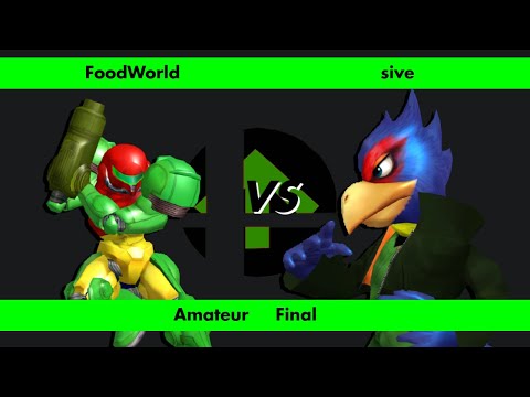 Amateur Bracket GF - FoodWorld (Samus) vs. sive (Falco)