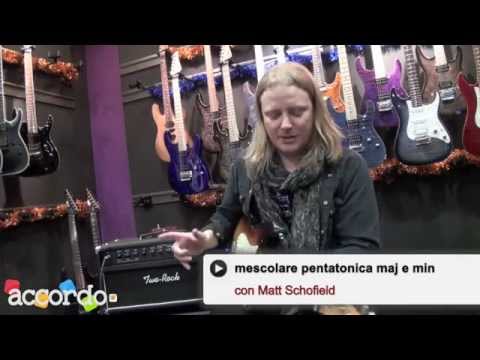 Matt Schofield - Free Guitar lessons "Blues: mixing major and minor pentatonic"