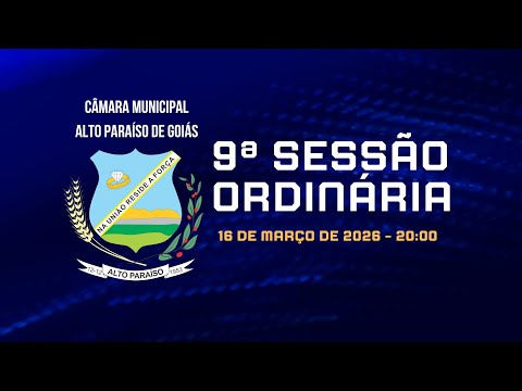 9ª Sessão Ordinária de 2026