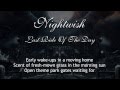 Nightwish - Last Ride Of The Day (With Lyrics)