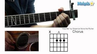 How to Play &quot;Kiss Me&quot; by Sixpence None the Richer on Guitar