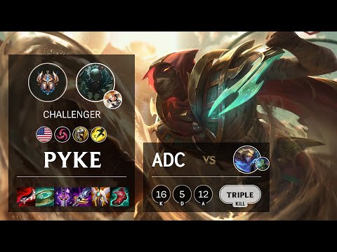 Pyke ADC vs Ezreal - NA Challenger Patch 11.23