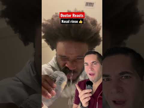 Gross nasal rinse ✌️ #doctor