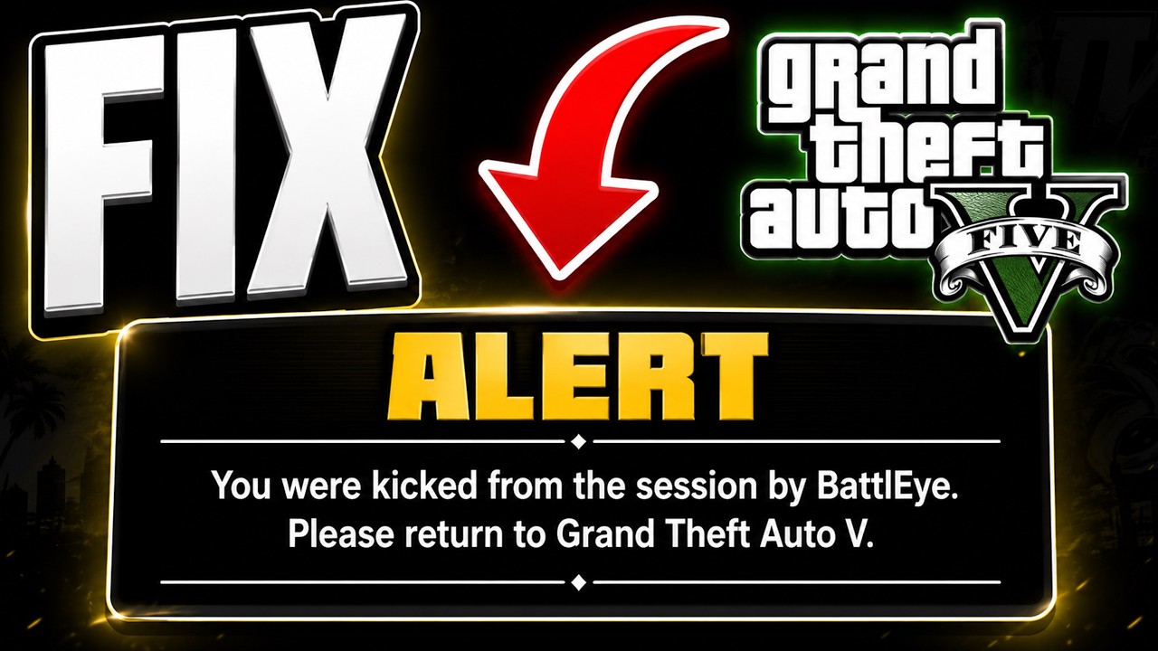GTA 5 | FIX: You Were Kicked From Session By BattlEye on PC 🎮🔥