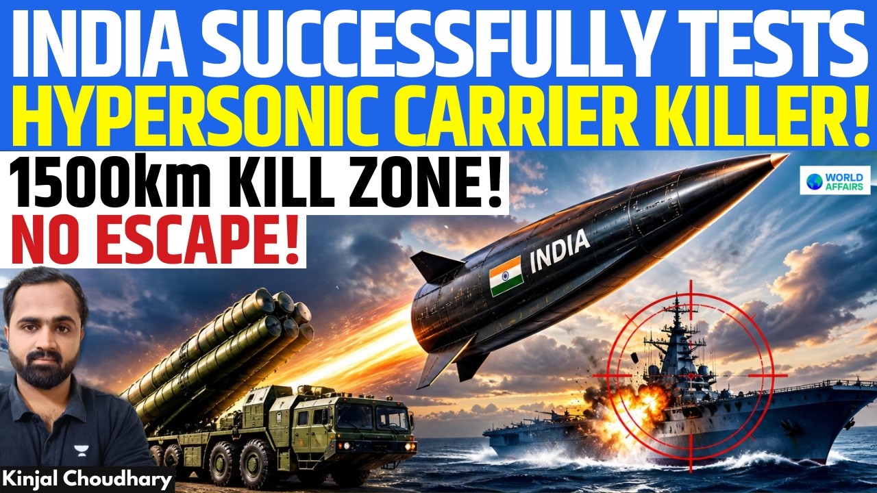India Tests LR-AShM Hypersonic Carrier Killer! Malacca To Hormuz & Diego Garcia In Kill Zone! Kinjal