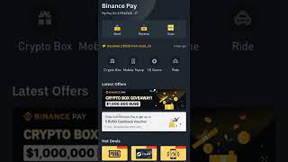 BinancePay CryptoBox Giveaway #binance #crypto