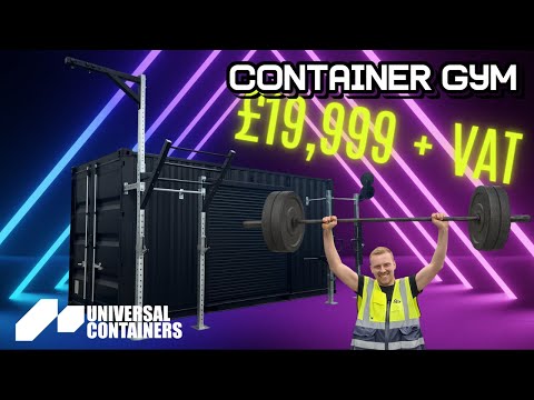 Ultimate Shipping Container Gym | Fully Fitted 20ft Gym Box | £19,999 + VAT | Universal Containers