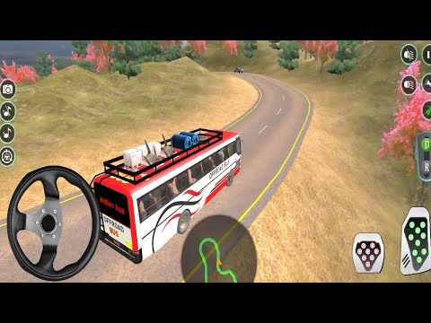 Realistic Offroad Bus Simulator 🚍 | Bus Sim 3D Mountain Driving Gameplay