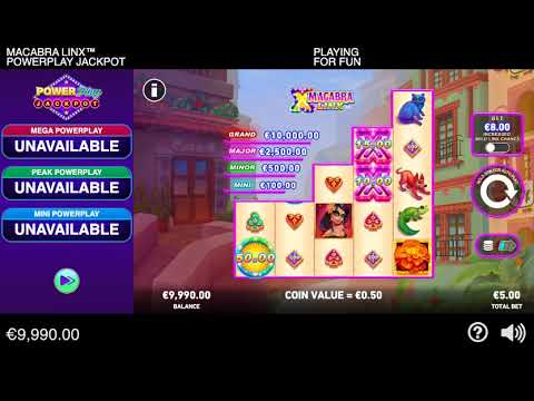 Macabra Linx PowerPlay Jackpot – Video Gameplay