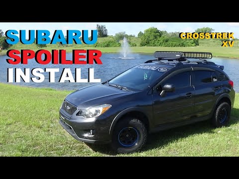 SUBARU CROSSTREK XV SPOILER INSTALL (SUPER EASY INSTALL)