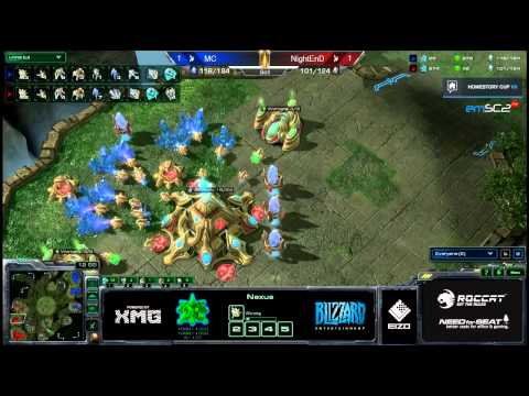 NightEnd vs MC g3 Starcraft 2 HD polski komentarz Heart of the Swarm