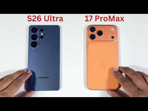 Samsung Galaxy S26 Ultra vs iPhone 17 Pro Max SpeedTest and Camera Comparison