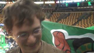 EXCLUSIVE Interview with Celtics Game Sensation-Guy who Dances to &quot;Livin&#39; on a Prayer&quot;