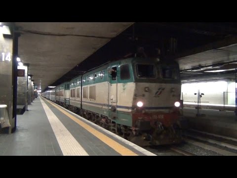 E656.058 + E656.099 in partenza con l' ICN 1955 Roma Termini - Siracusa/Palermo Centrale