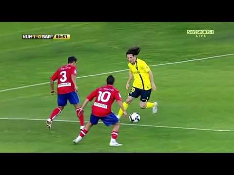 Lionel Messi vs Numancia (Away) 2008-09 English Commentary